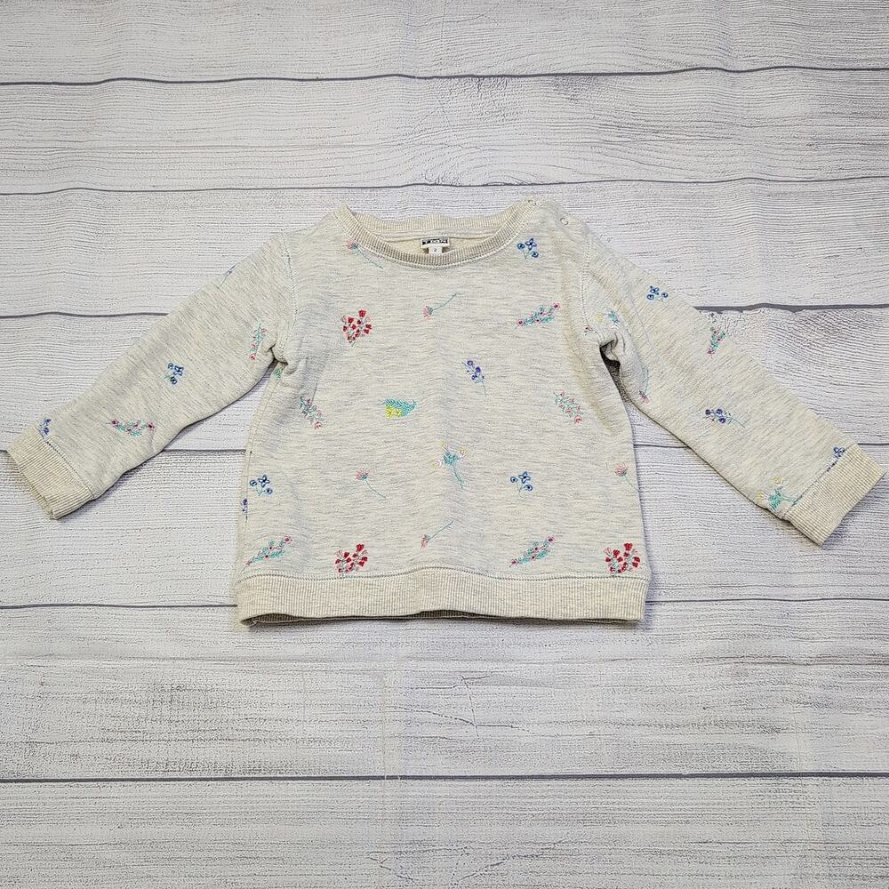 2 Bon Ton Embroidered Floral Pullover